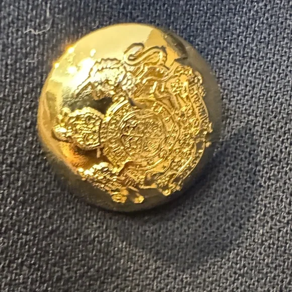 VTG Lauren Ralph Lauren Navy Blazer with Gold Accents - Picture 4 of 5